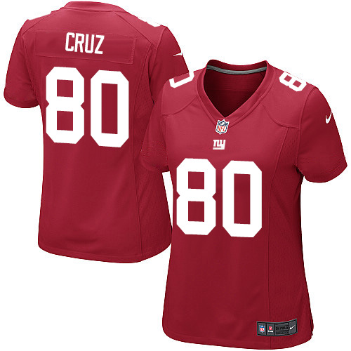 Women's Limited Victor Cruz Nike Jersey Red Alternate - #80 NFL New York Giants